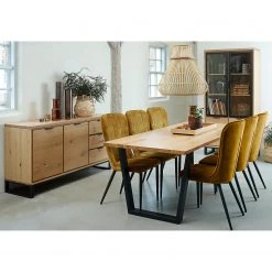 Loftscape Enfilade Limoges - Placage en bois véritable / Métal -Chêne / Noir -Meubles de salle à manger Soldes Magasin 1000319435 220107 101929000105 MOOD DETAILS P000000001000319435 mood