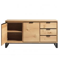 Loftscape Enfilade Limoges - Placage en bois véritable / Métal -Chêne / Noir -Meubles de salle à manger Soldes Magasin 1000319435 220107 101929000119 DETAILS P000000001000319435