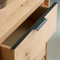 Loftscape Enfilade Limoges - Placage en bois véritable / Métal -Chêne / Noir -Meubles de salle à manger Soldes Magasin 1000319435 220107 101929000125 DETAILS P000000001000319435