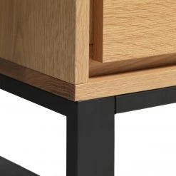 Loftscape Enfilade Limoges - Placage en bois véritable / Métal -Chêne / Noir -Meubles de salle à manger Soldes Magasin 1000319435 220107 101929000127 DETAILS P000000001000319435