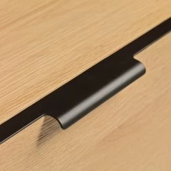 Loftscape Enfilade Limoges - Placage en bois véritable / Métal -Chêne / Noir -Meubles de salle à manger Soldes Magasin 1000319435 220107 101929000129 DETAILS P000000001000319435