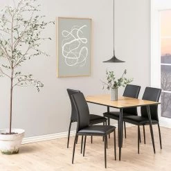 Loftscape Chaises capitonnées Domenica I (4) - Noir -Meubles de salle à manger Soldes Magasin 1000319538 220128 12565700021 MOOD DETAILS P000000001000319538 mood