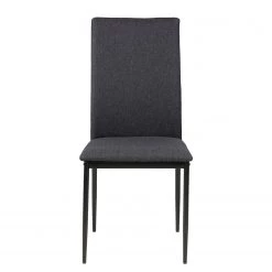 Loftscape Chaises capitonnées Domenica II (4) - Tissu / Fer - Gris / Noir -Meubles de salle à manger Soldes Magasin 1000319571 220128 1256590030 DETAILS P000000001000319571