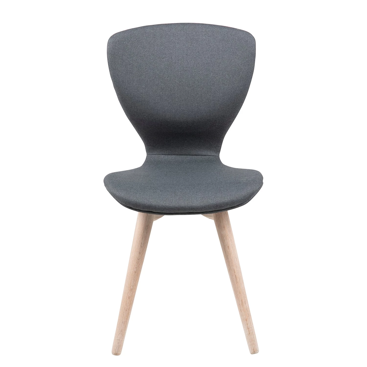 Loftscape Chaises capitonnées Monreale (lot de 2) - Tissu / Chêne massif - Gris / Chêne 4 Loftscape Chaises capitonnées Monreale (lot de 2) - Tissu / Chêne massif - Gris / Chêne – Image 4