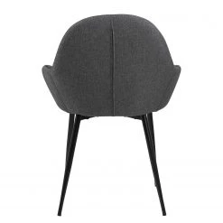 Loftscape Chaises à accoudoirs Kia II (lot de 2) - Tissu / Fer - Gris / Noir 17 Loftscape Chaises à accoudoirs Kia II (lot de 2) - Tissu / Fer - Gris / Noir -Meubles de salle à manger Soldes Magasin 1000319580 220128 1257020060 DETAILS P000000001000319580