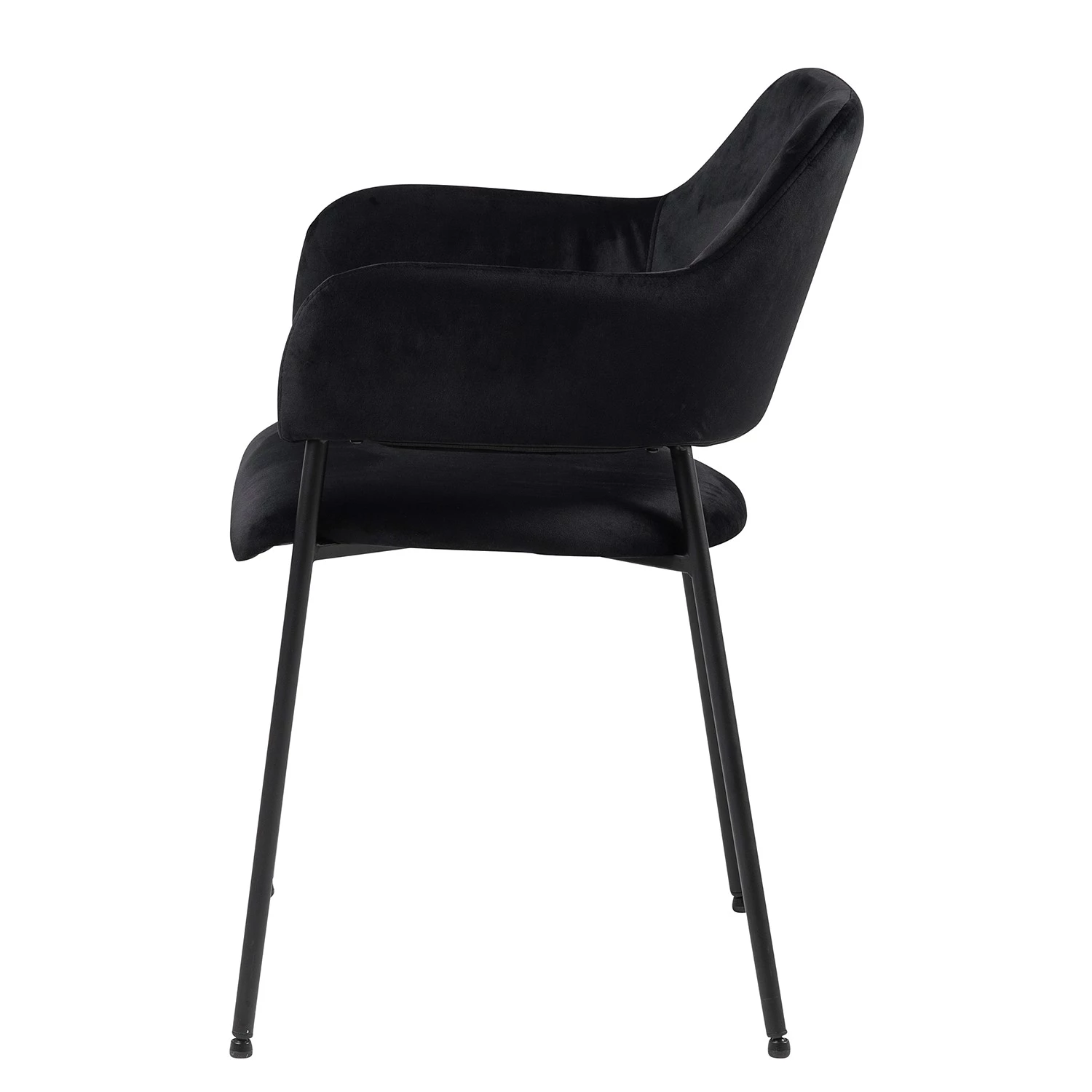 Loftscape Chaises à accoudoirs Rapallo (lot de 2) - Noir 5 Loftscape Chaises à accoudoirs Rapallo (lot de 2) - Noir – Image 5