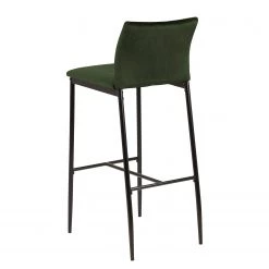 Loftscape Chaises de bar Domenica I (lot de 2) - Velours / Fer - Vert étang / Noir -Meubles de salle à manger Soldes Magasin 1000319596 220128 1257090050 DETAILS P000000001000319596