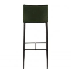 Loftscape Chaises de bar Domenica I (lot de 2) - Velours / Fer - Vert étang / Noir -Meubles de salle à manger Soldes Magasin 1000319596 220128 1257090060 DETAILS P000000001000319596