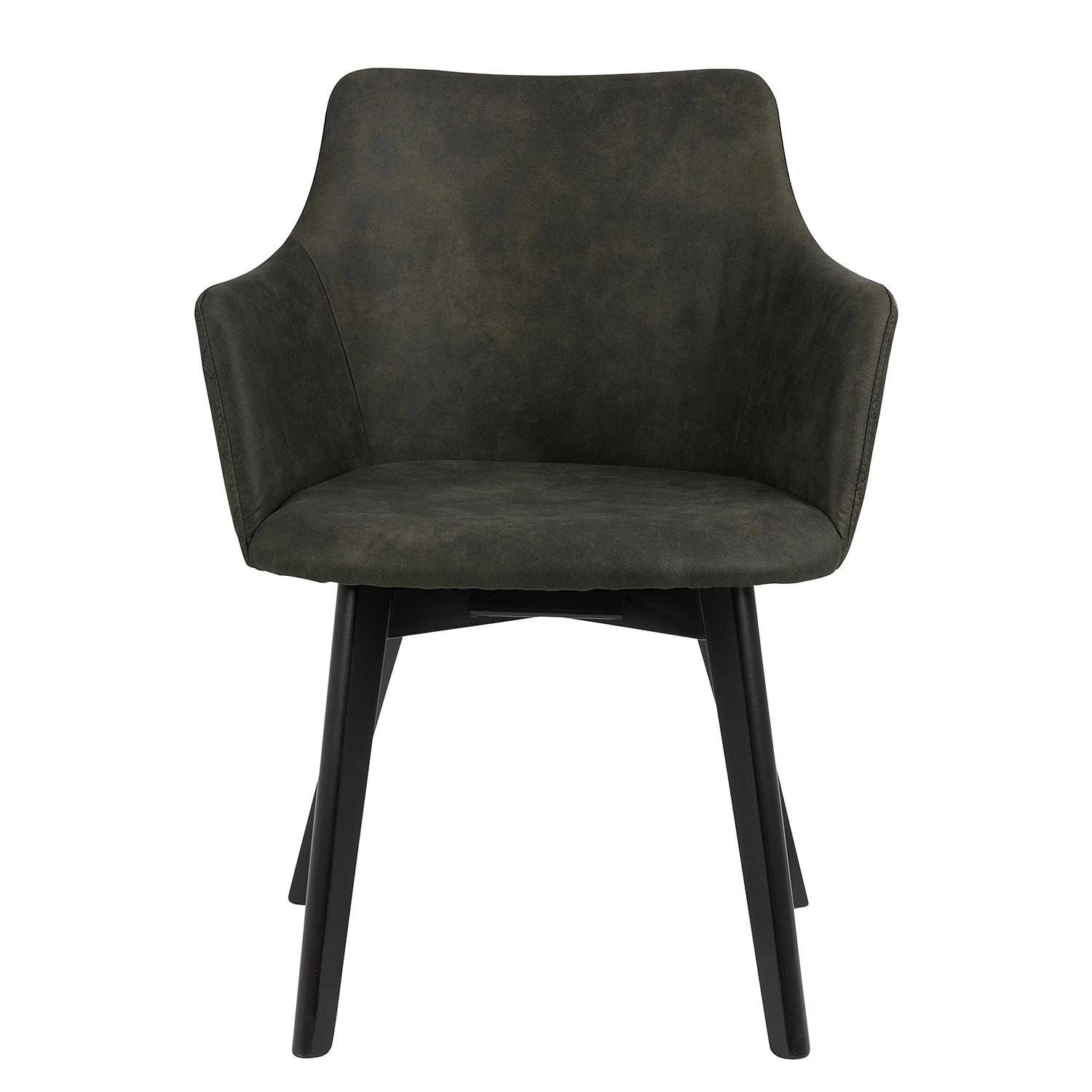 Loftscape Chaises à accoudoirs Kampen I (lot de 2) - Vert olive foncé 3 Loftscape Chaises à accoudoirs Kampen I (lot de 2) - Vert olive foncé – Image 3