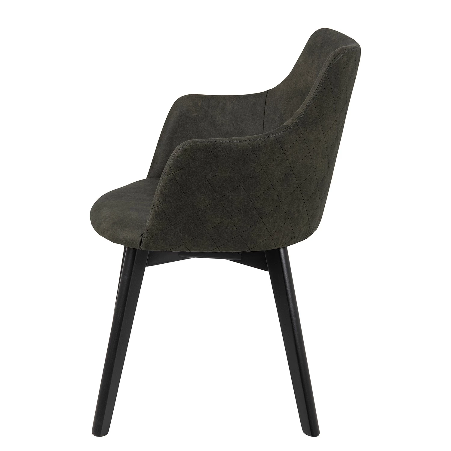 Loftscape Chaises à accoudoirs Kampen I (lot de 2) - Vert olive foncé 4 Loftscape Chaises à accoudoirs Kampen I (lot de 2) - Vert olive foncé – Image 4