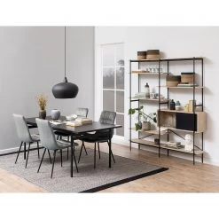 Loftscape Table Alsace - Fer - Cendre noire / Noir -Meubles de salle à manger Soldes Magasin 1000319602 220128 1257120021 MOOD DETAILS P000000001000319602 mood