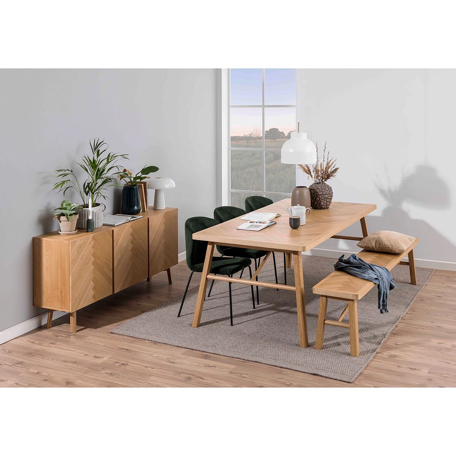 Loftscape Banc Negrete - Partiellement en chêne massif - Chêne 3 Loftscape Banc Negrete - Partiellement en chêne massif - Chêne – Image 3