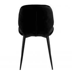 Loftscape Chaises capitonnées Kerang II (lot de 2) - Velours / Fer - Noir -Meubles de salle à manger Soldes Magasin 1000319609 220128 1257140060 DETAILS P000000001000319609