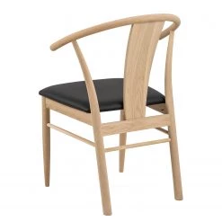 Loftscape Chaises Porras I (lot de 2) - Noir / Imitation chêne clair -Meubles de salle à manger Soldes Magasin 1000319611 220128 1257150050 DETAILS P000000001000319611