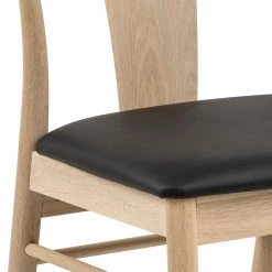 Loftscape Chaises Porras I (lot de 2) - Noir / Imitation chêne clair -Meubles de salle à manger Soldes Magasin 1000319611 220128 1257150080 DETAILS P000000001000319611