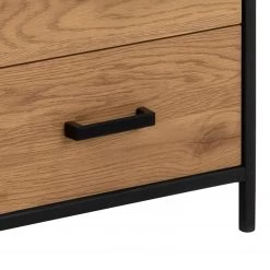 Red Living Étagère Coogee XIII - Imitation chêne sauvage / Noir -Meubles de salle à manger Soldes Magasin 1000325233 220118 14022400166 DETAILS P000000001000325233