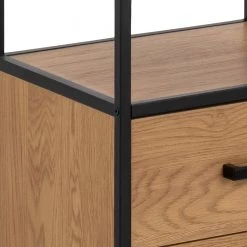 Red Living Étagère Coogee XIII - Imitation chêne sauvage / Noir -Meubles de salle à manger Soldes Magasin 1000325233 220118 14022400177 DETAILS P000000001000325233