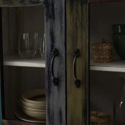 Wolf-Möbel Vaisselier Goa White - Partiellement en manguier massif - Manguier vintage blanc -Meubles de salle à manger Soldes Magasin 1000326948 220621 032 DETAILS P000000001000326948