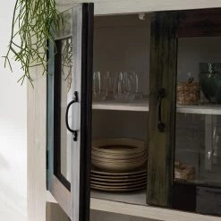 Wolf-Möbel Vaisselier Goa White - Partiellement en manguier massif - Manguier vintage blanc -Meubles de salle à manger Soldes Magasin 1000326948 220621 033 DETAILS P000000001000326948