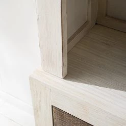 Wolf-Möbel Vaisselier Goa White - Partiellement en manguier massif - Manguier vintage blanc -Meubles de salle à manger Soldes Magasin 1000326948 220621 034 DETAILS P000000001000326948