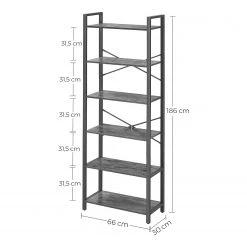 Red Living Étagère Leesville VIII - Marron / Noir -Meubles de salle à manger Soldes Magasin 1000329421 220203 161555000500 SKETCH DETAILS P000000001000329421 sketch