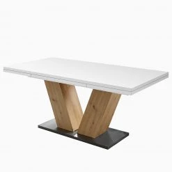 Loftscape Table Jully II - (Extensible) - Blanc mat - Largeur : 180 cm