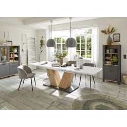 Loftscape Table Jully II - (Extensible) - Blanc mat - Largeur : 180 cm -Meubles de salle à manger Soldes Magasin 1000329499 220307 021 MOOD DETAILS P000000001000329499 mood