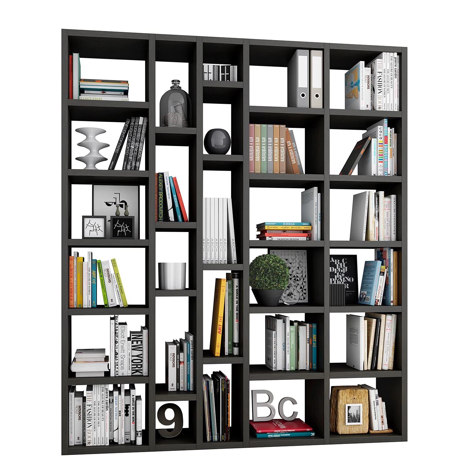 Loftscape Étagères Emporior XVIII - Imitation chêne marron-noir 1 Loftscape Étagères Emporior XVIII - Imitation chêne marron-noir