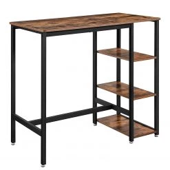 Red Living Ensemble de bar Velaux (3 éléments) - Imitation vieux bois / Noir -Meubles de salle à manger Soldes Magasin 1000333432 220303 040 DETAILS P000000001000333432