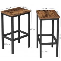 Red Living Ensemble de bar Seix I (3 éléments) - 120 x 60 cm 11 Red Living Ensemble de bar Seix I (3 éléments) - 120 x 60 cm -Meubles de salle à manger Soldes Magasin 1000333433 220303 060 DETAILS P000000001000333433