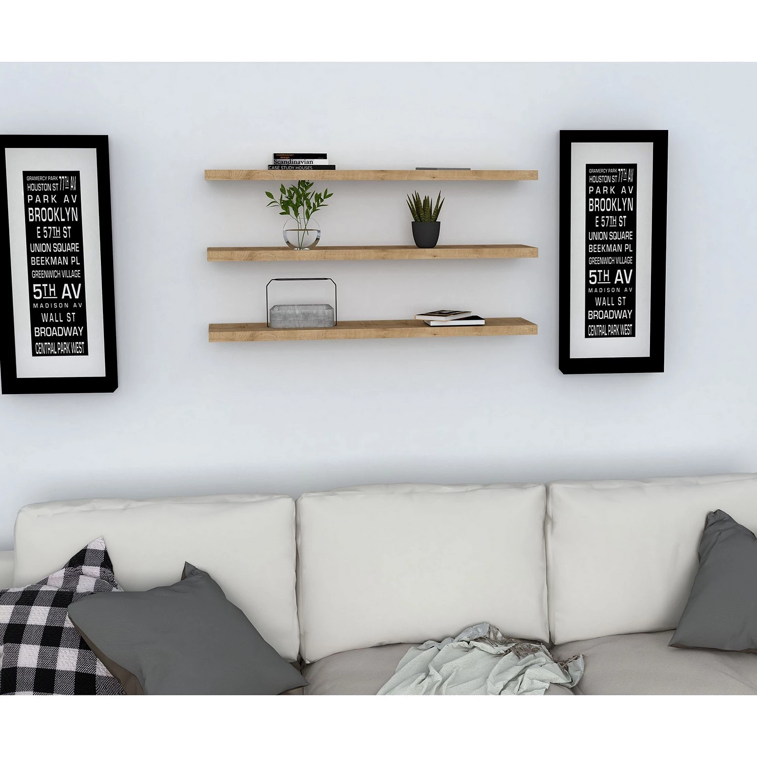 Loftscape Étagère murale Breeze Düne - Imitation chêne 3 Loftscape Étagère murale Breeze Düne - Imitation chêne – Image 3