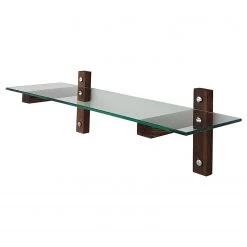 Loftscape Étagère murale Rodgau - Verre / Pin massif