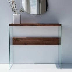 Loftscape Console Rodgau - Verre / Pin massif - Pin -Meubles de salle à manger Soldes Magasin 1000333699 220302 022 MOOD DETAILS P000000001000333699 mood