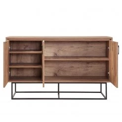 Red Living Buffet Yopal I - Métal - Imitation chêne / Noir -Meubles de salle à manger Soldes Magasin 1000333720 220302 031 DETAILS P000000001000333720