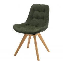 Norrwood Chaise capitonnée Paia - Vert olive - Pivotant