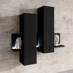 Loftscape Meuble haut Littor - Avec éclairage inclus - Noir -Meubles de salle à manger Soldes Magasin 1000339741 220311 021 MOOD DETAILS P000000001000339741 mood