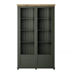 Ridgevalley Vitrine haute Emmanuela - Vert foncé -Meubles de salle à manger Soldes Magasin 1000339983 220317 040 DETAILS P000000001000339983