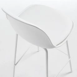 Loftscape Chaises de bar Royale (lot de 2) - Matière plastique et imitation cuir / Acier - Blanc 8 Loftscape Chaises de bar Royale (lot de 2) - Matière plastique et imitation cuir / Acier - Blanc -Meubles de salle à manger Soldes Magasin 1000340179 220414 040 DETAILS P000000001000340179