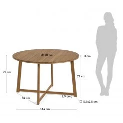 Naturoo Table Stonehaven - Acacia massif - Acacia marron -Meubles de salle à manger Soldes Magasin 1000340195 220414 500 SKETCH DETAILS P000000001000340195 sketch