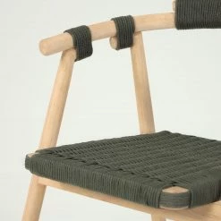 Loftscape Chaises à accoudoirs Puras (lot de 2) - Vert olive foncé -Meubles de salle à manger Soldes Magasin 1000340202 220414 040 DETAILS P000000001000340202