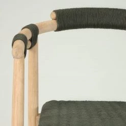 Loftscape Chaises à accoudoirs Puras (lot de 2) - Vert olive foncé -Meubles de salle à manger Soldes Magasin 1000340202 220414 045 DETAILS P000000001000340202