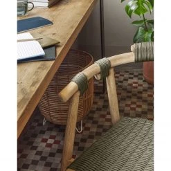 Loftscape Chaises à accoudoirs Puras (lot de 2) - Vert olive foncé -Meubles de salle à manger Soldes Magasin 1000340202 220414 065 DETAILS P000000001000340202