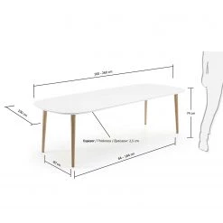 Norrwood Table Dalila II - Extensible 22 Norrwood Table Dalila II - Extensible -Meubles de salle à manger Soldes Magasin 1000340240 220414 500 SKETCH DETAILS P000000001000340240 sketch