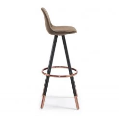 Ars manufacti Chaises de bar Zibo (lot de 2) - Imitation cuir / Métal - Cuivre - Beige vieilli 10 Ars manufacti Chaises de bar Zibo (lot de 2) - Imitation cuir / Métal - Cuivre - Beige vieilli -Meubles de salle à manger Soldes Magasin 1000340246 220414 030 DETAILS P000000001000340246