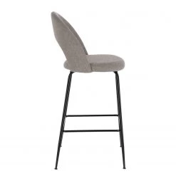 Loftscape Chaises de bar Pignola (lot de 4) - Tissu / Acier - Gris clair / Noir 11 Loftscape Chaises de bar Pignola (lot de 4) - Tissu / Acier - Gris clair / Noir -Meubles de salle à manger Soldes Magasin 1000340248 220414 030 DETAILS P000000001000340248