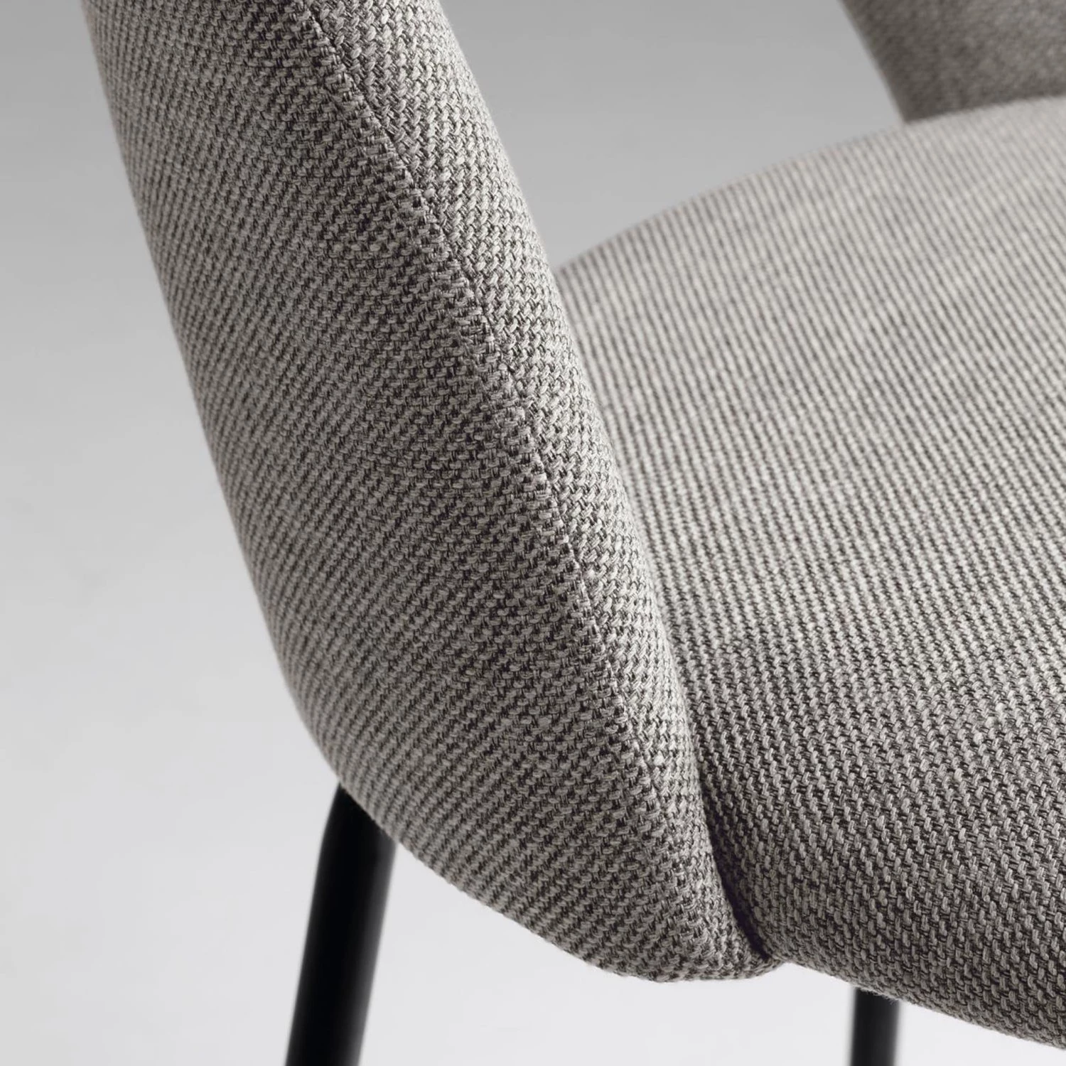 Loftscape Chaises de bar Pignola (lot de 4) - Tissu / Acier - Gris clair / Noir 6 Loftscape Chaises de bar Pignola (lot de 4) - Tissu / Acier - Gris clair / Noir – Image 6