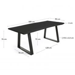 Loftscape Table Haggi II - 180 x 90 cm -Meubles de salle à manger Soldes Magasin 1000340253 220414 500 SKETCH DETAILS P000000001000340253 sketch
