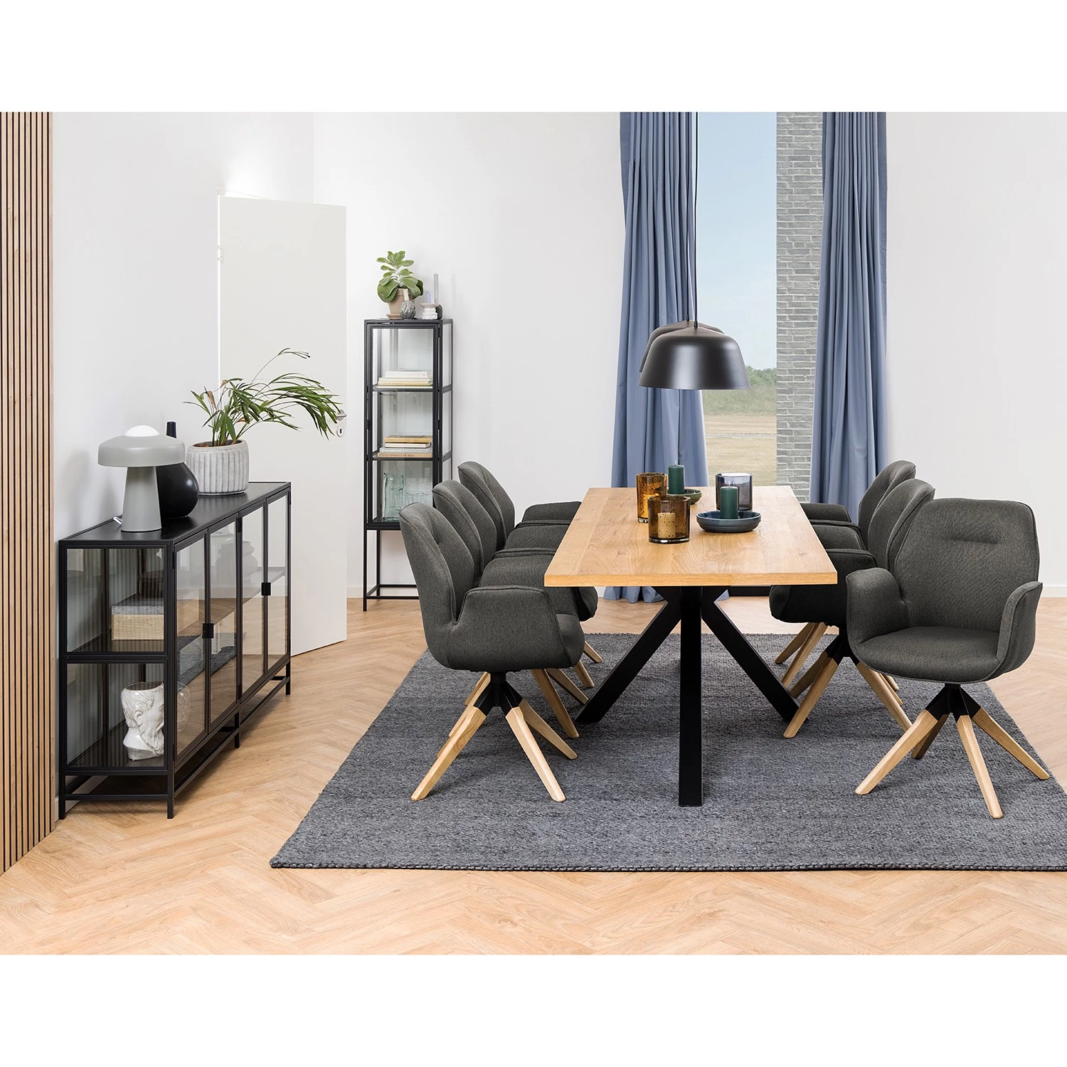 Red Living Buffet Coogee IV - Verre / Métal - Noir 3 Red Living Buffet Coogee IV - Verre / Métal - Noir – Image 3