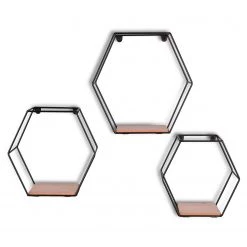 Loftscape Étagères murales Comfortline (lot de 3) - Métal - Noir / Imitation chêne 12 Loftscape Étagères murales Comfortline (lot de 3) - Métal - Noir / Imitation chêne -Meubles de salle à manger Soldes Magasin 1000341915 220323 030 DETAILS P000000001000341915