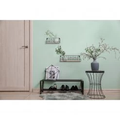 Loftscape Étagères murales Fluffy (lot de 2) - Métal - Noir / Imitation chêne -Meubles de salle à manger Soldes Magasin 1000341918 220323 022 MOOD DETAILS P000000001000341918 mood